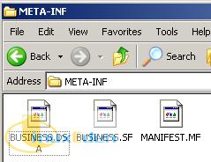 META-INF ļе BUSINESS.DSA  BUSINESS.SF
