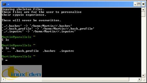  Windows е UNIX shell