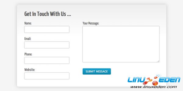 Create A Clean and Stylish CSS3 Contact Form 