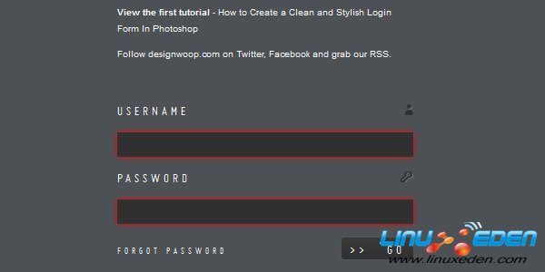 Create a Clean and Stylish Login Form With HTML5 and CSS3