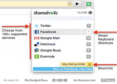 Shareholic for Google Chrome