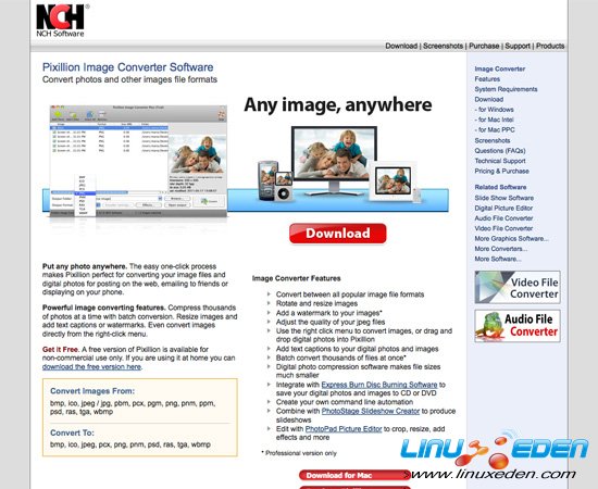 Pixillion Image Converter Software