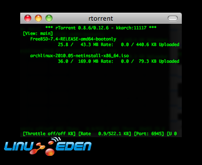 rtorrent screenshot