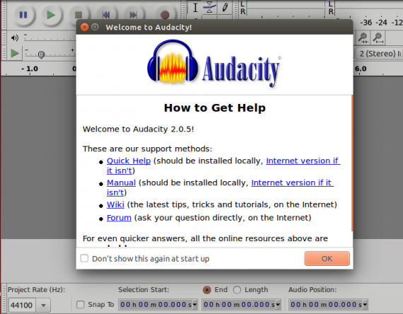 Audacity 2.0.5