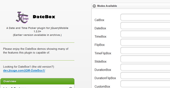 jQuery Mobile Date Box