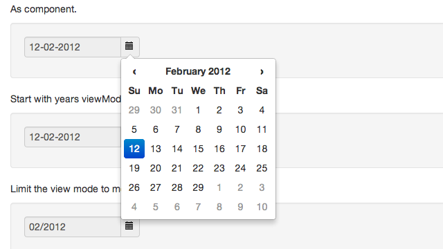 Bootstrap DatePicker