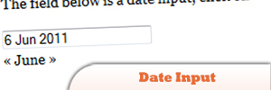 jQuery Date Input Plugin