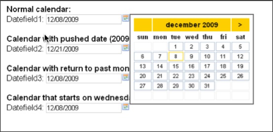 Calendar – Date Picker – Date Field