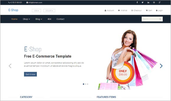 E-Shop-Free-Bootstrap