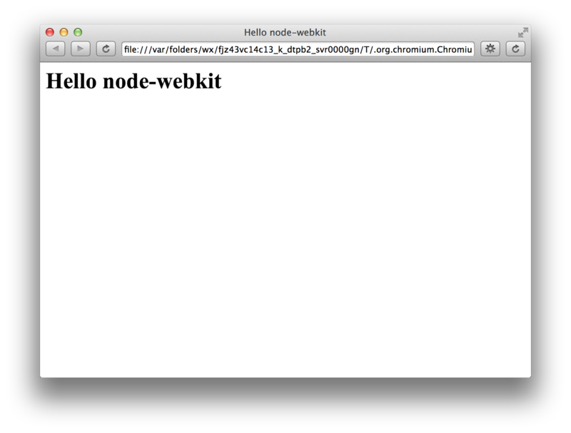 ʹnode-webkitӦóһ