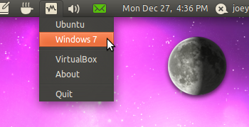 Indicator virtualbox for Ubuntu