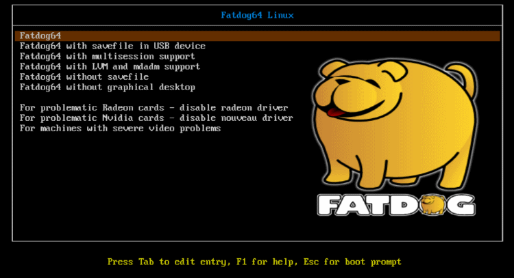 较旧系统的轻量级的LINUX发行版—FATDOG64