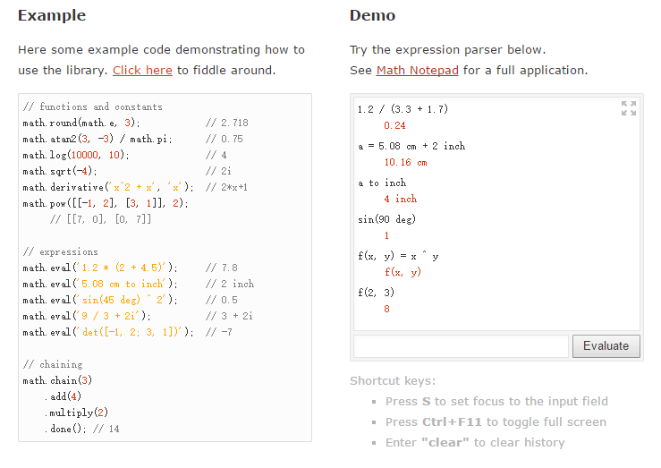 Math.js 3.12.3 发布，JavaScript 扩展数学库