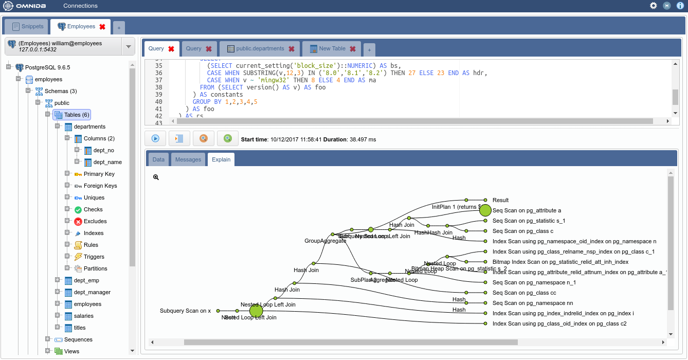 OmniDB 2.3 发布，基于 Web 的数据库管理工具