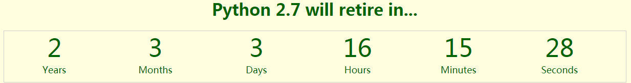 Python 2.7 “退休”倒计时 预计在 2020 年将不再提供维护