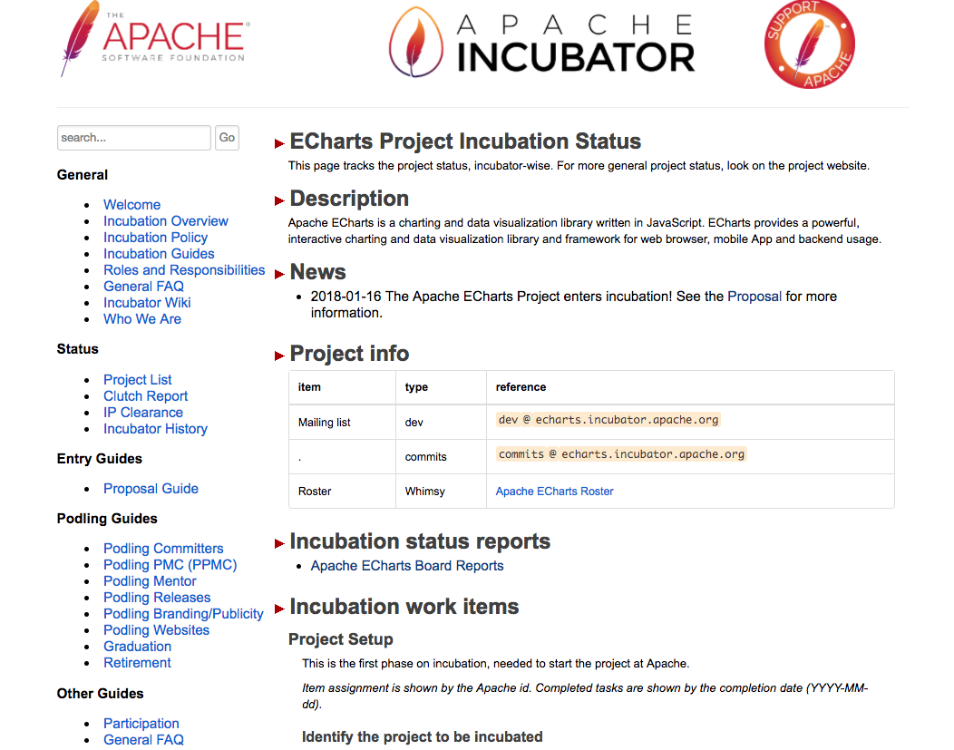 全票通过！百度开源项目 ECharts 首进 Apache 孵化器