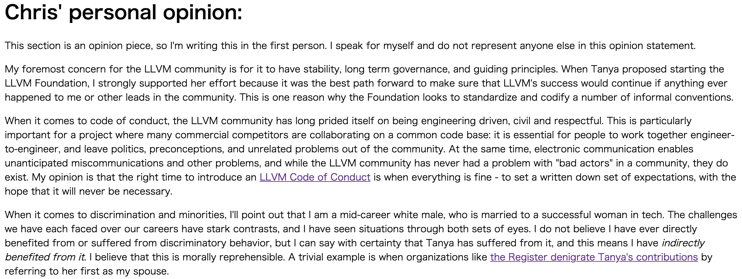 LLVM 开发者退出事件持续发酵，Swift 语言之父回应