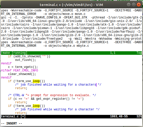 Vim 8.1 发布，支持在 Vim 窗口中运行终端