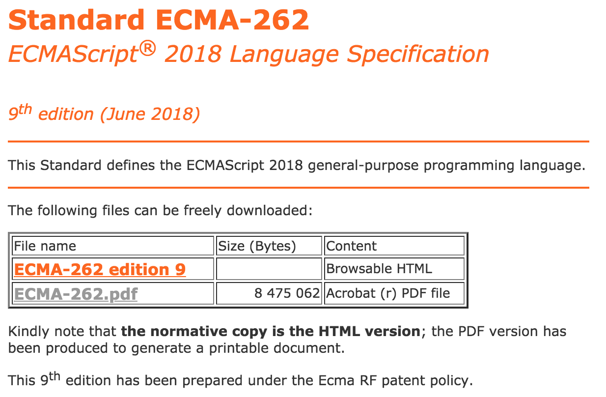 ECMAScript 2018 语言规范正式发布，改进正则表达式