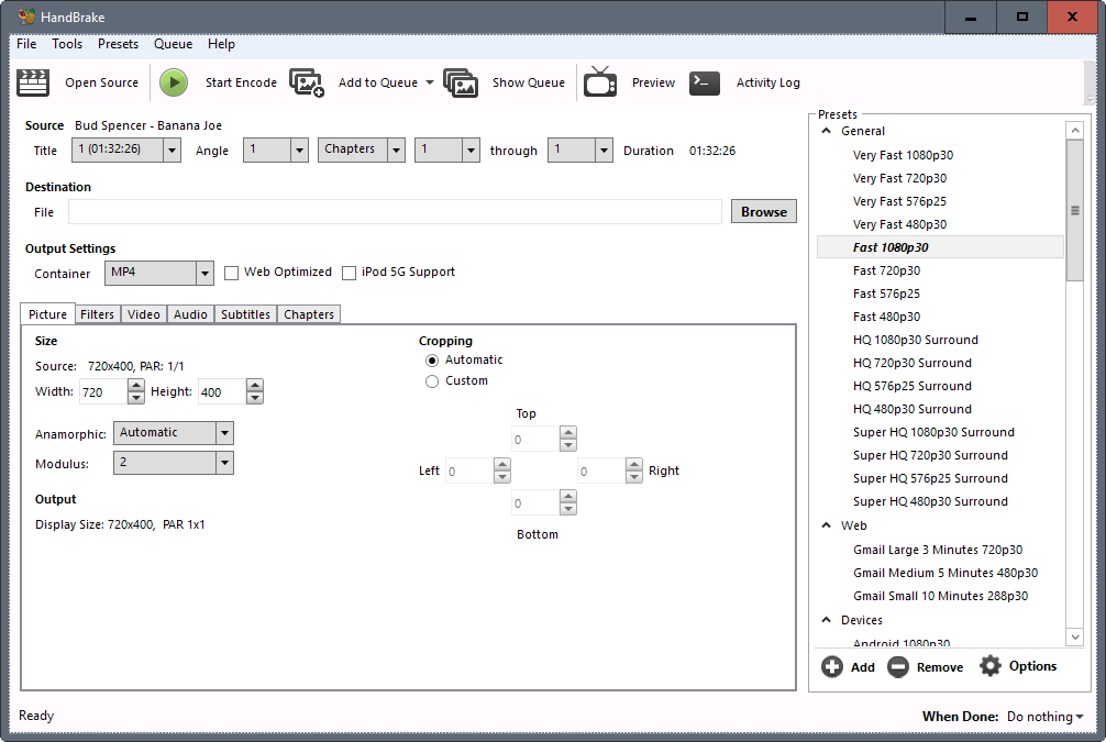 HandBrake 1.1.2 发布，多功能视频转码工具