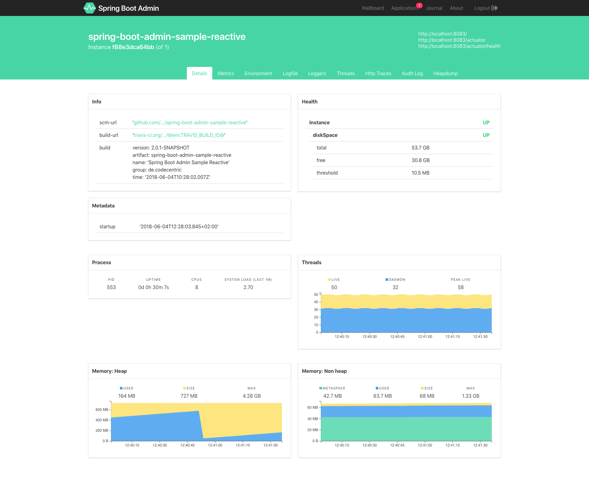 Spring Boot Admin 2.0.4 发布，Spring Boot 应用的 Admin UI