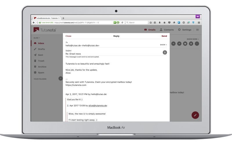 加密邮件服务 Tutanota 现在有桌面应用了