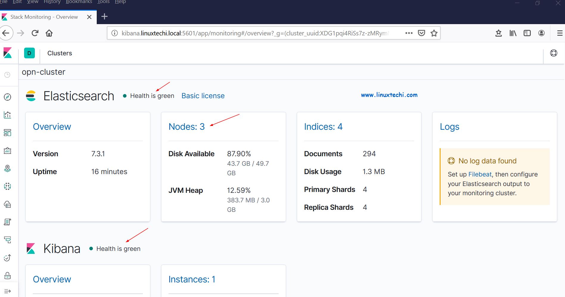 如何在 RHEL8 /CentOS8 上建立多节点 Elastic stack 集群