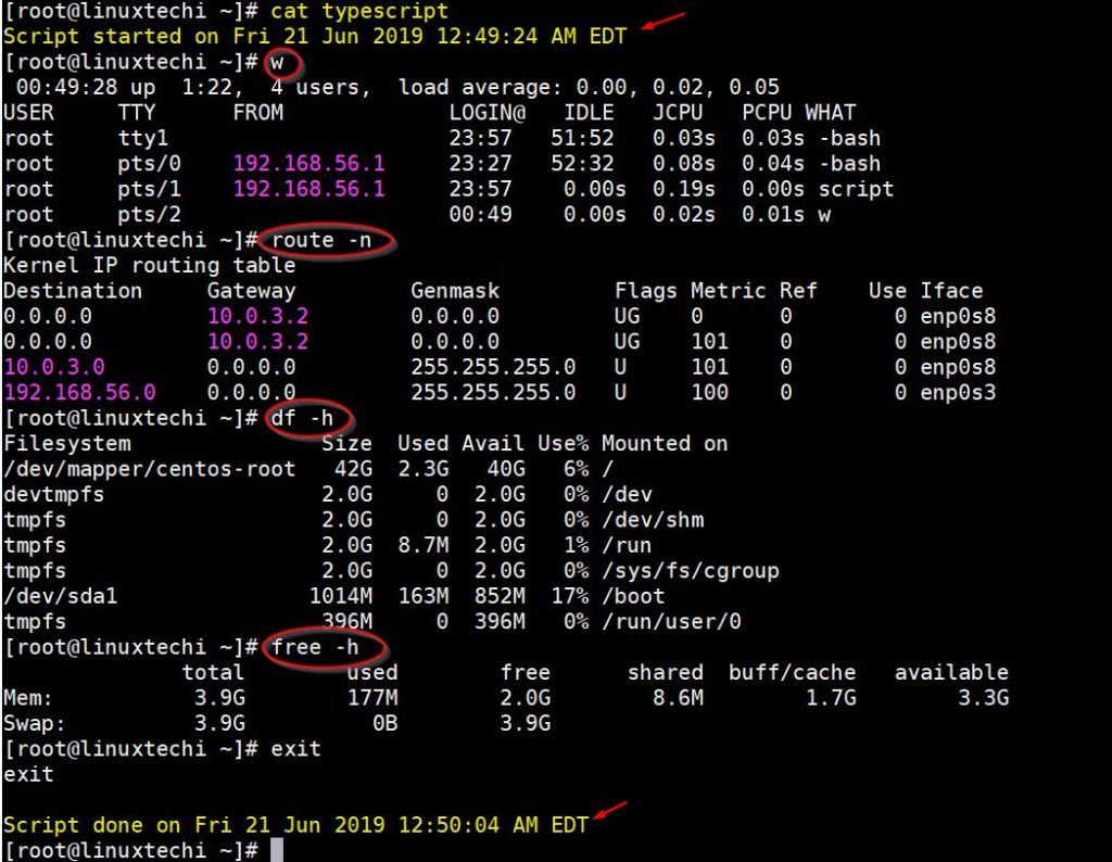 在 Linux 上记录和重放终端会话活动