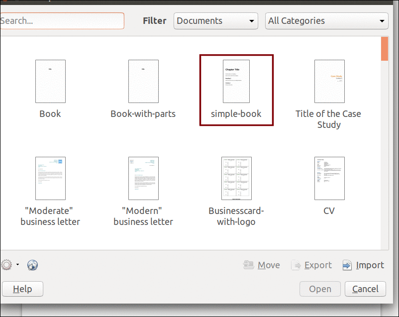 如何在 LibreOffice Writer 中创建一个电子书章节模板