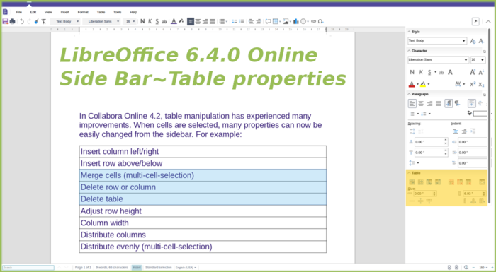 LibreOffice 6.4.0 发布，开源办公套件