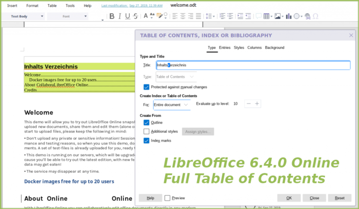 LibreOffice 6.4.0 发布，开源办公套件