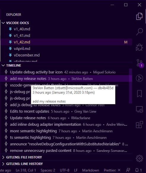 Visual Studio Code 1.42 发布