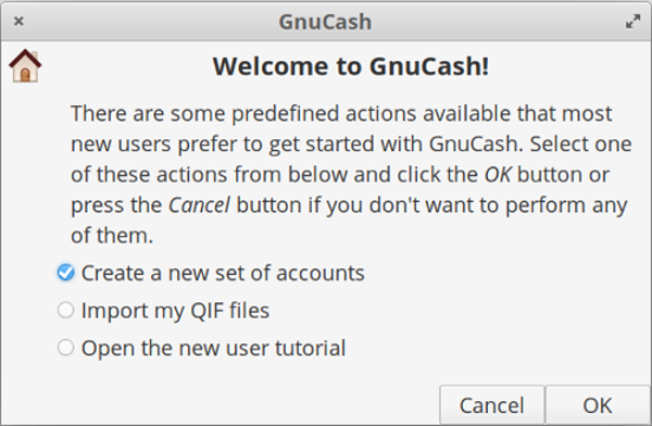 开始使用 GnuCash