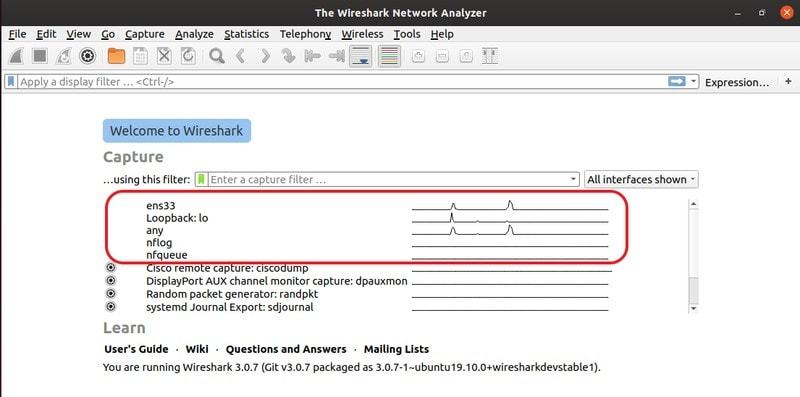 Ubuntu 上 Wireshark 的安装与使用