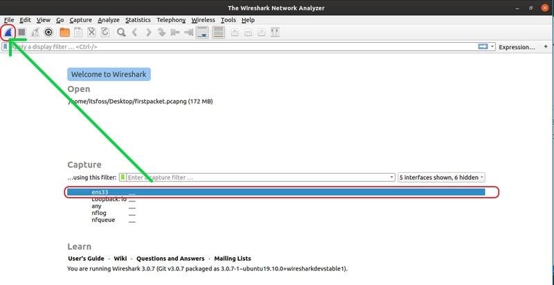 Ubuntu 上 Wireshark 的安装与使用