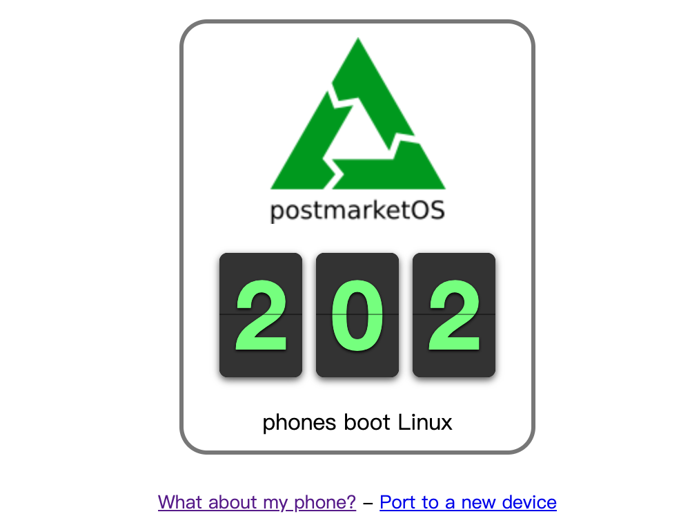 Linux 移动操作系统 postmarketOS 新里程碑：已适配 200 款移动设备