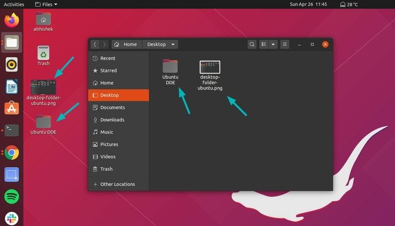 在 Ubuntu 桌面中使用文件和文件夹