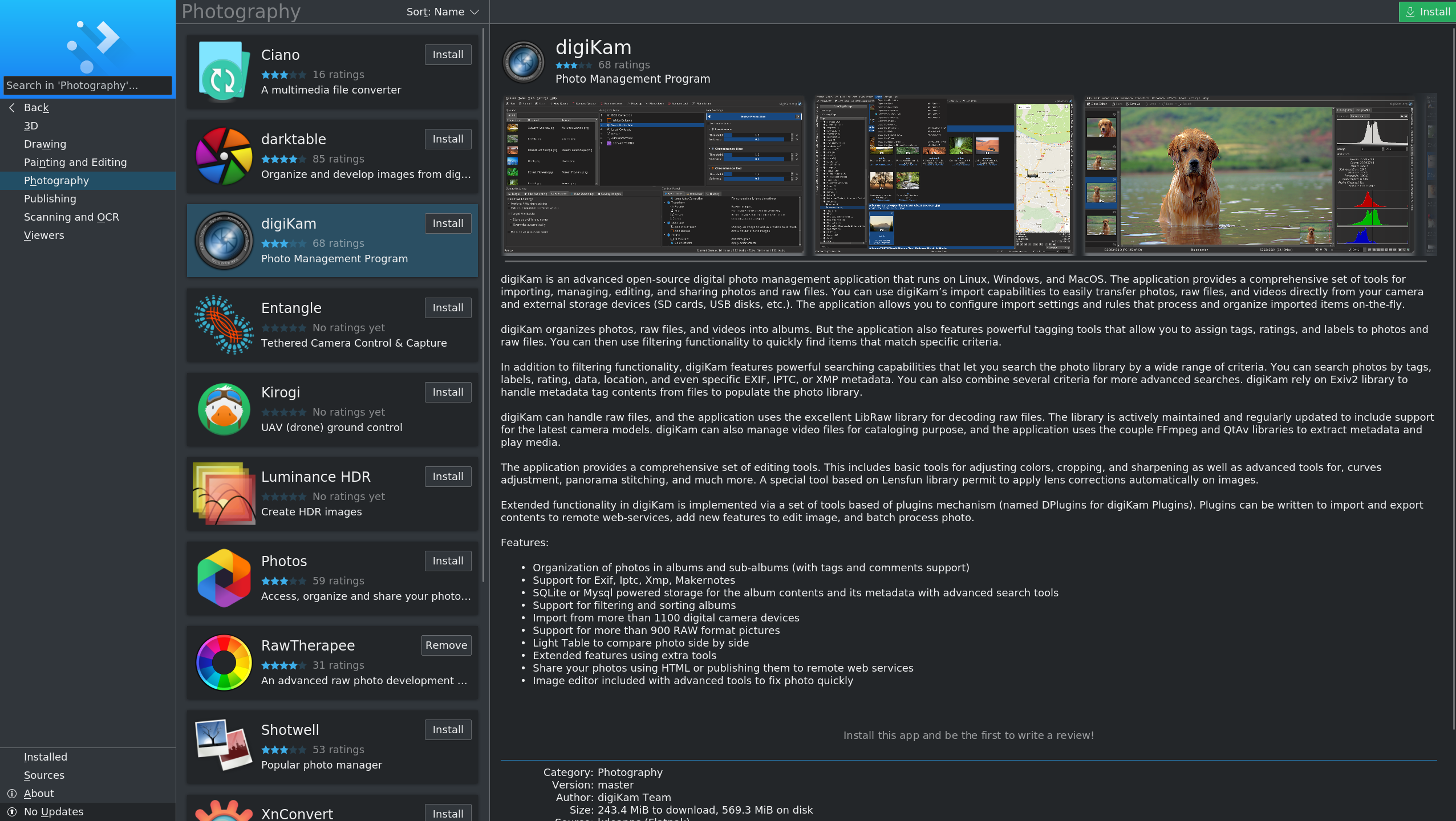 digiKam 7.0.0-rc 发布，KDE 数字相片管理工具