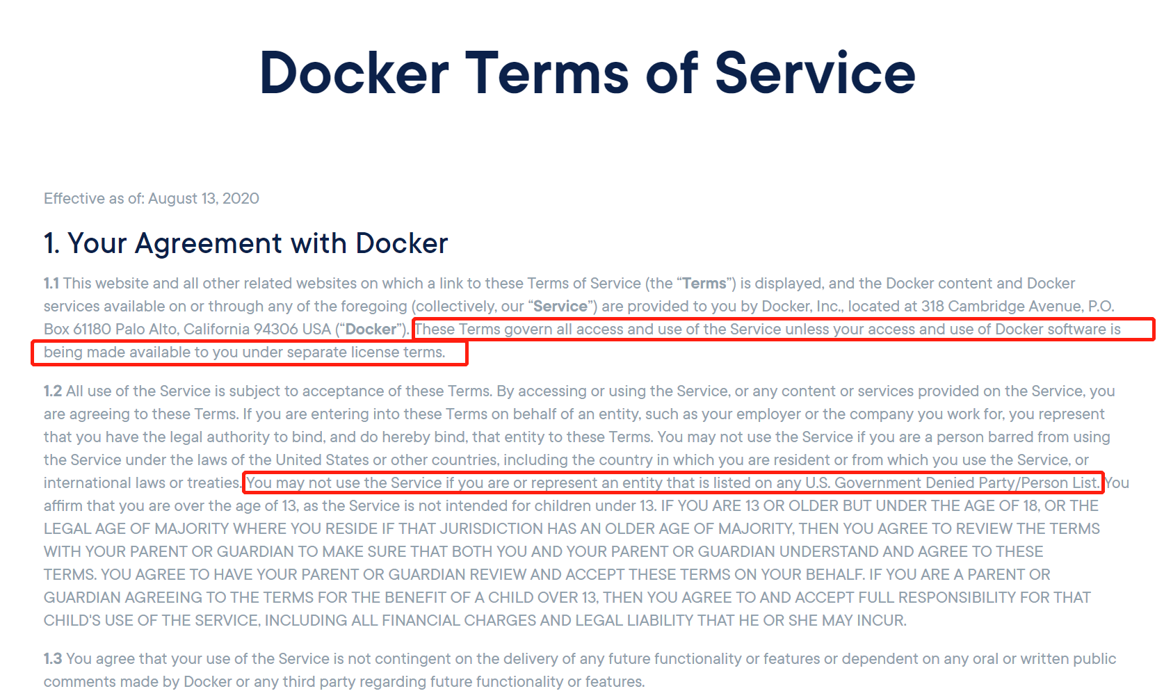 Docker 禁止美国“实体清单”主体使用，Docker 开源项目不受影响