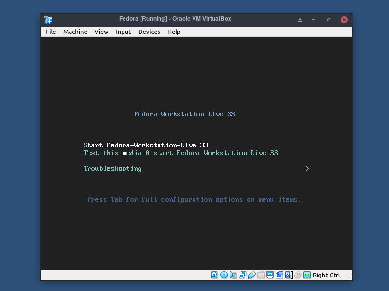 如何在 VirtualBox 中安装 Fedora