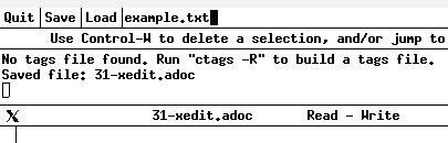 体验 Xedit 文本编辑器的实用功能