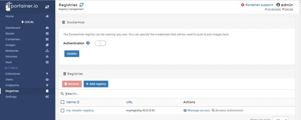 用 Portainer.io 来监控和管理 Docker 容器（2）