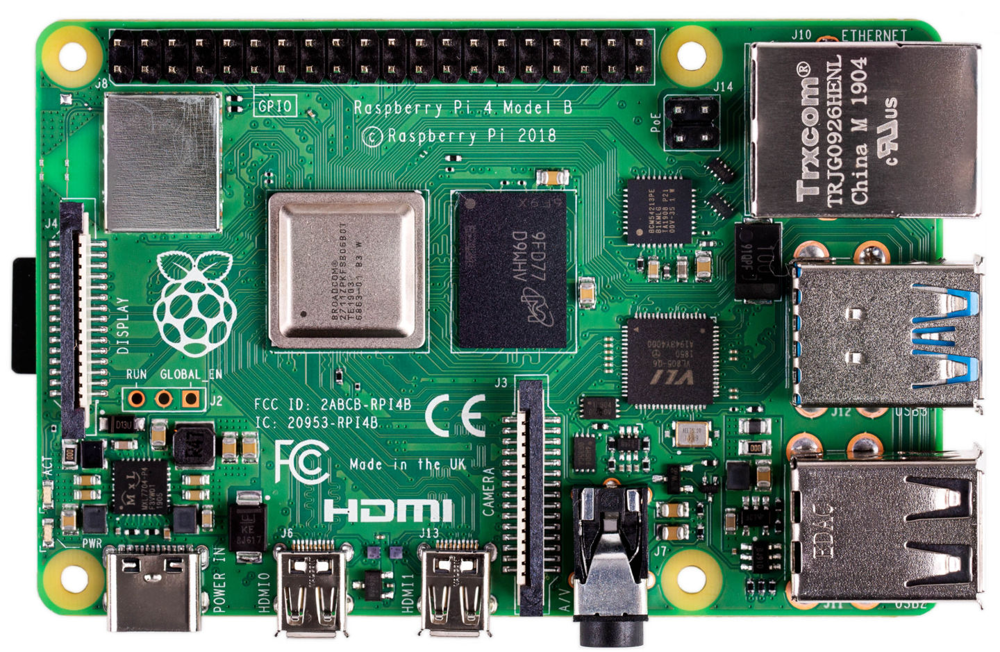 Raspberry Pi 4 发布：更快的 CPU、更大的内存