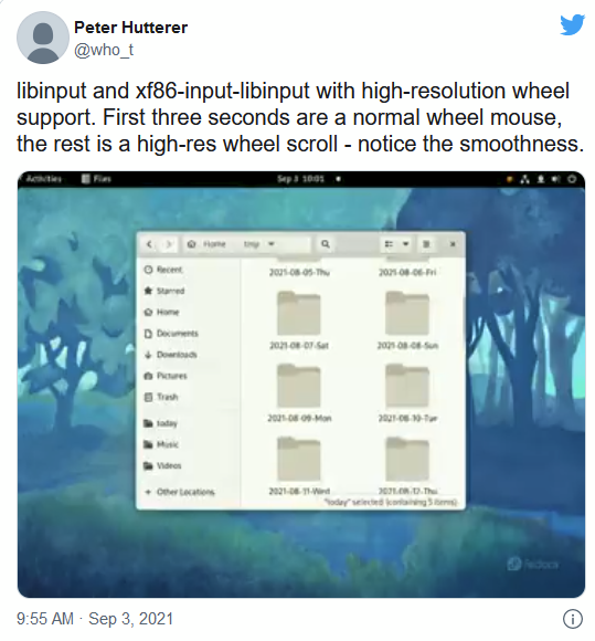 Linux高分辨率滚轮操作正取得进展 5.15版支持苹果Magic Mouse