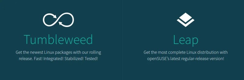 openSUSE Leap 与 Tumbleweed，我该选择哪一个