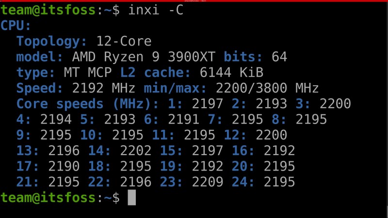 在 Linux 终端使用 inxi 命令获取各种系统信息