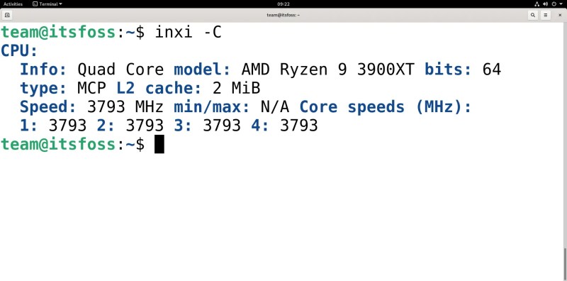 在 Linux 终端使用 inxi 命令获取各种系统信息