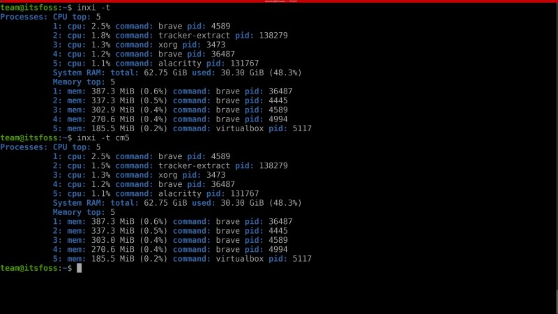 在 Linux 终端使用 inxi 命令获取各种系统信息