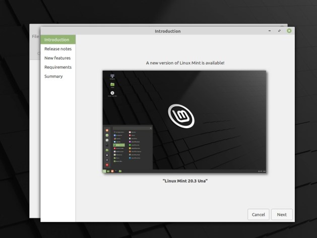 您现在可以将 Linux Mint 20.2 升级到 Linux Mint 20.3，方法如下