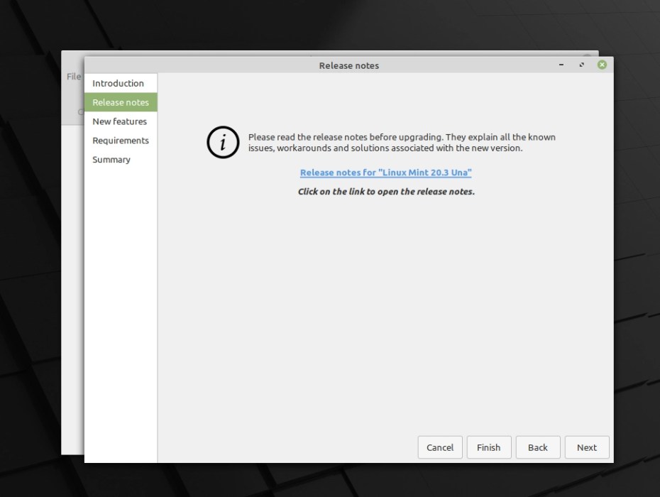 您现在可以将 Linux Mint 20.2 升级到 Linux Mint 20.3，方法如下